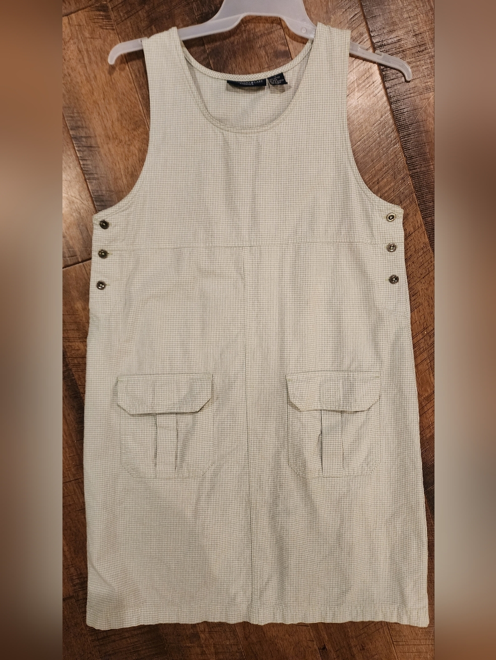 Y2k Jumper Light Cream and Sage Dress